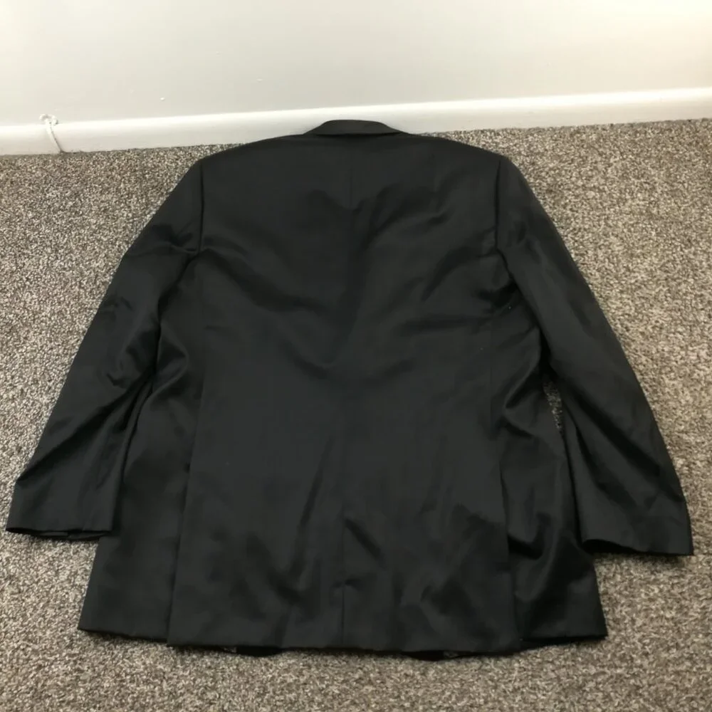 2020 Indochino Tuxedo Suit Wool Cashmere 44S Black 40x26